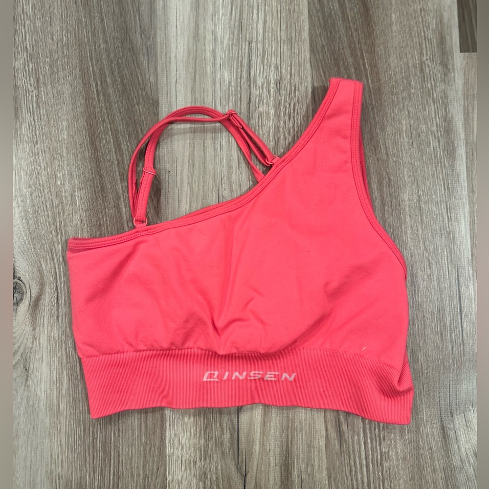 Women's Coral One-Shoulder Bralette - Picture 2 of 5